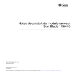 Notes de produit du module serveur Sun Blade X6440