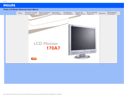 Philips 170A7FS/00 Manuel utilisateur