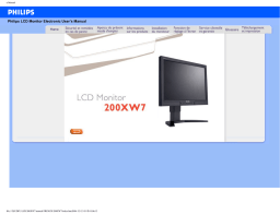 Philips 200XW7EB/00 Manuel utilisateur