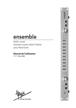 Apogee ensemble Manuel utilisateur