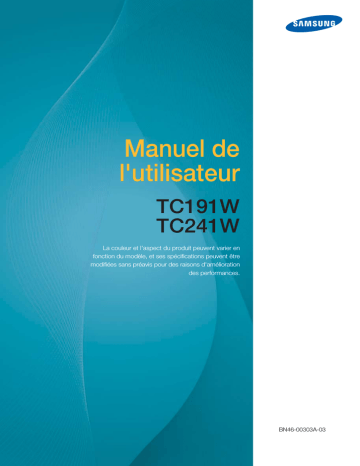 TC191W | Samsung TC241W Manuel utilisateur | Fixfr