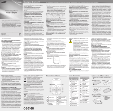 Samsung GT-E2220 Manuel utilisateur | Fixfr